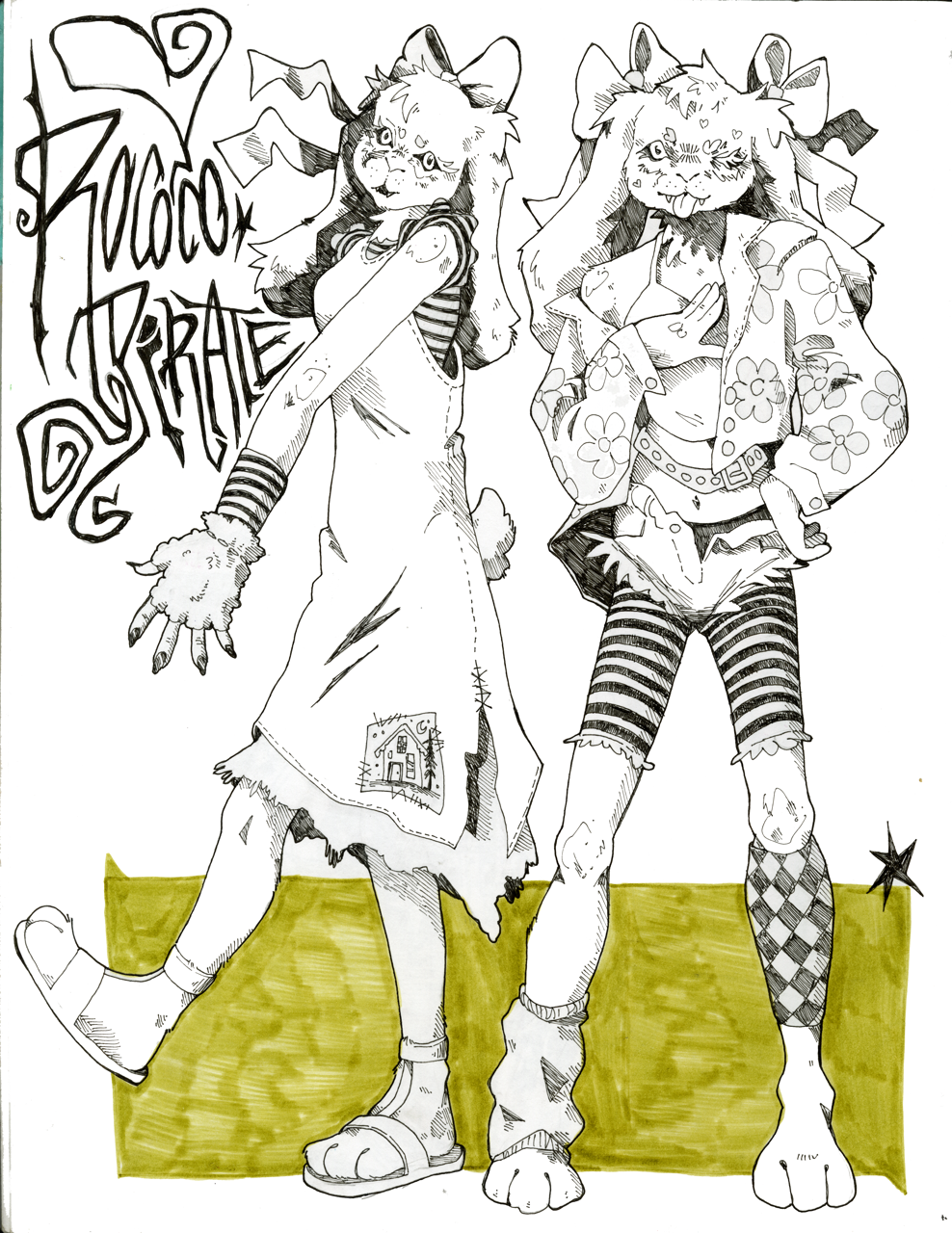 rococco pirate — illustration by Maya Babeanu